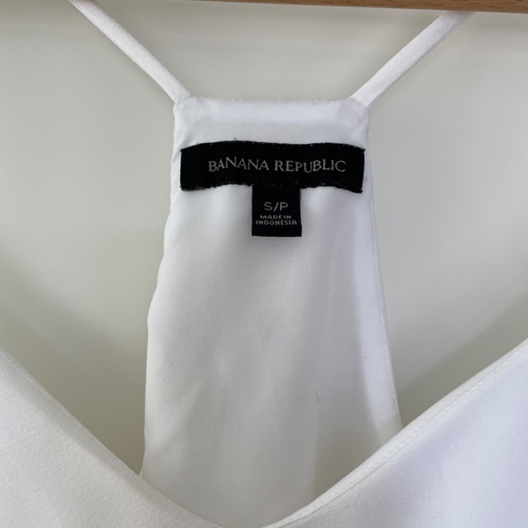 Banana Republic White Spaghetti Strap Tank Camisole - Size Small - Picture 3 of 5